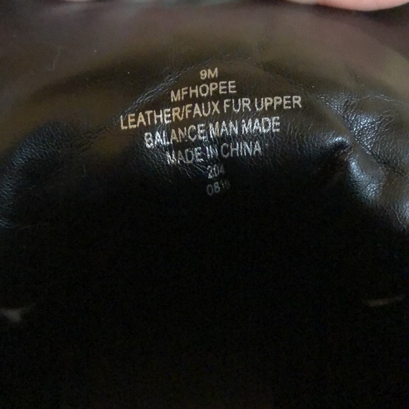 Marc Fisher Leather/Faux Fur Boots - Picture 6 of 7